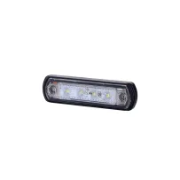 Lampa obrysowa na podstawie gumowej prostej - biała LD 675