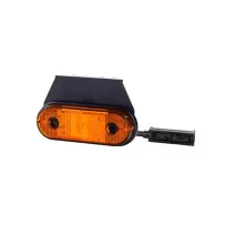 Lampa obrysowa z odblaskiem, wisząca z zaciskiem - pomarańczowa LD 650