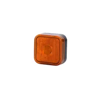 Lampa obrysowa kwadratowa z odblaskiem - pomarańczowa LO 094