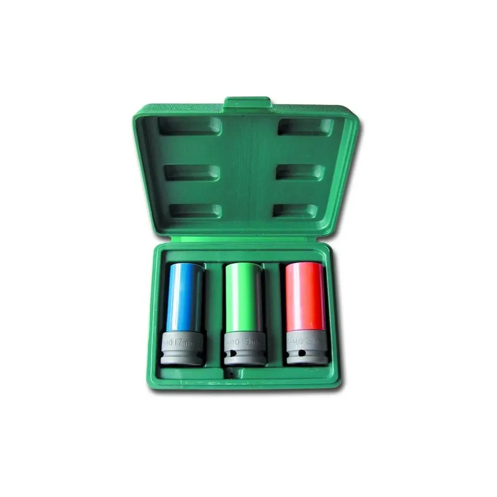 Zestaw nasadek udarowych 1/2" 17-19-21 mm 3 elementy