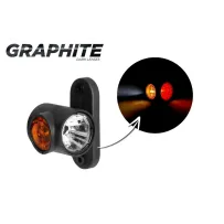 Lampa obrysowa potrójna na wysięgniku prosta, krótka LD 2186/GRAPHITE