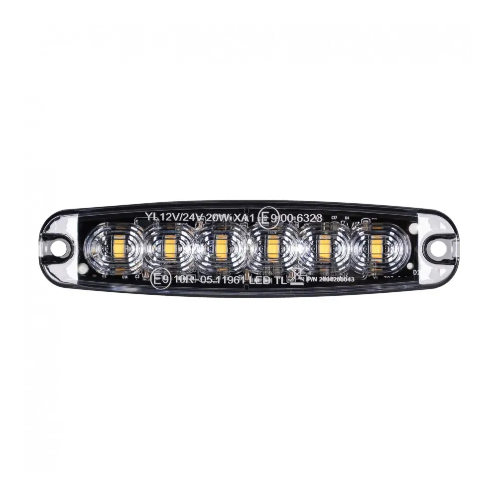 Lampa strob. 6xLED slim