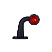 Lampa obrysowa biało-czerwona krótka, kątowa - lewa LD 723/L