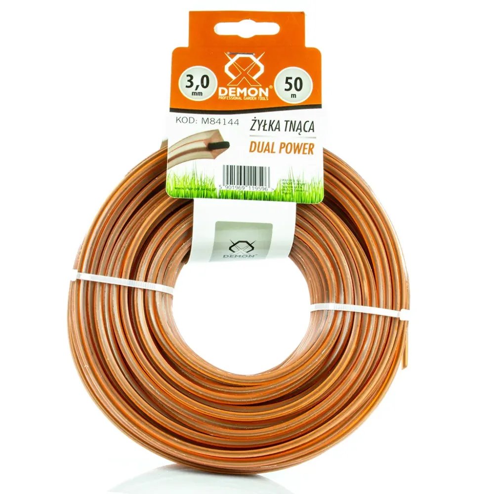 Żyłka do kos i podkaszarek spalinowych lub elektrycznych 3.0mm*50m kwadrat
